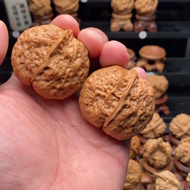 把件文玩核桃1铁头陀76.5克