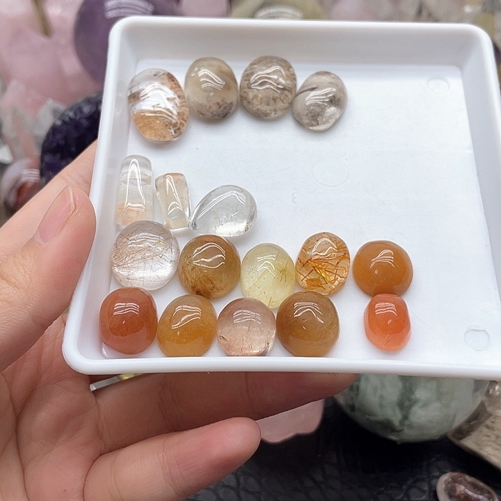 十***片水晶珠宝半成品未镶嵌90