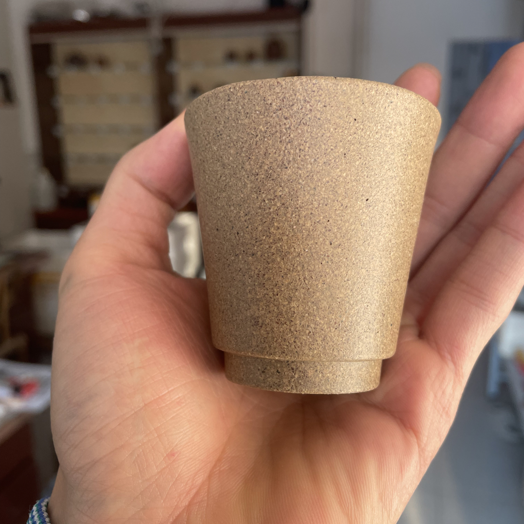 精挑宝山青降坡闻香杯 半手制作，做工精致 容量100cc