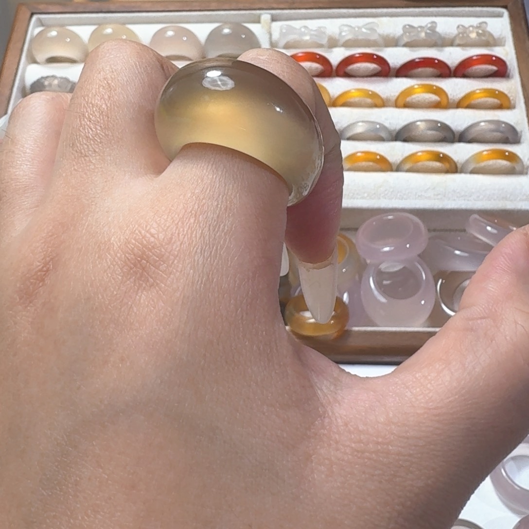 合金戒指玛瑙/玉髓058港21