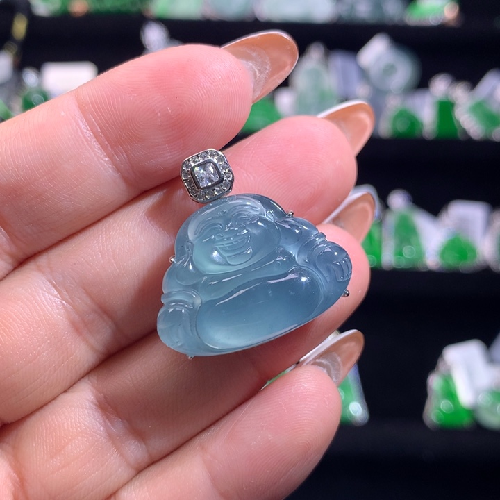 【闪购商品】颈饰银S925镶嵌翡翠天然翡翠