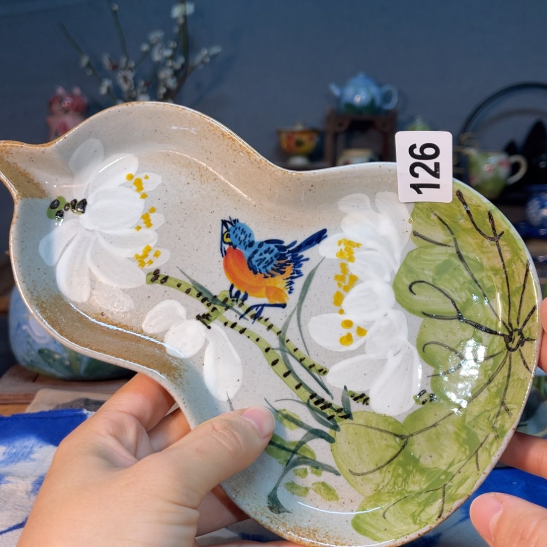 杯素浅陶瓷手工手绘