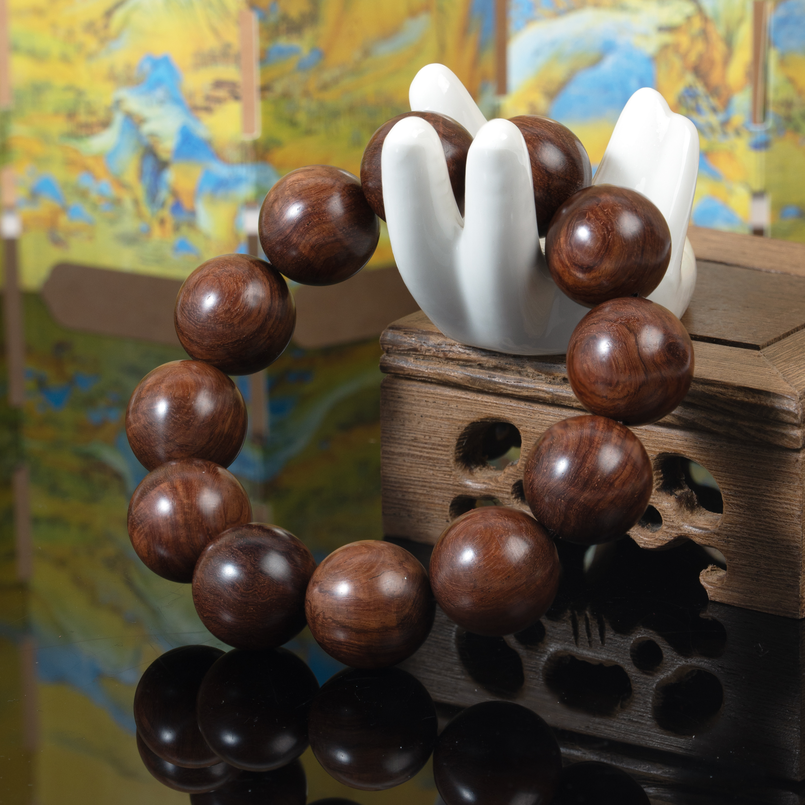 海南黄花梨2.0×12颗单圈-07010105-240423