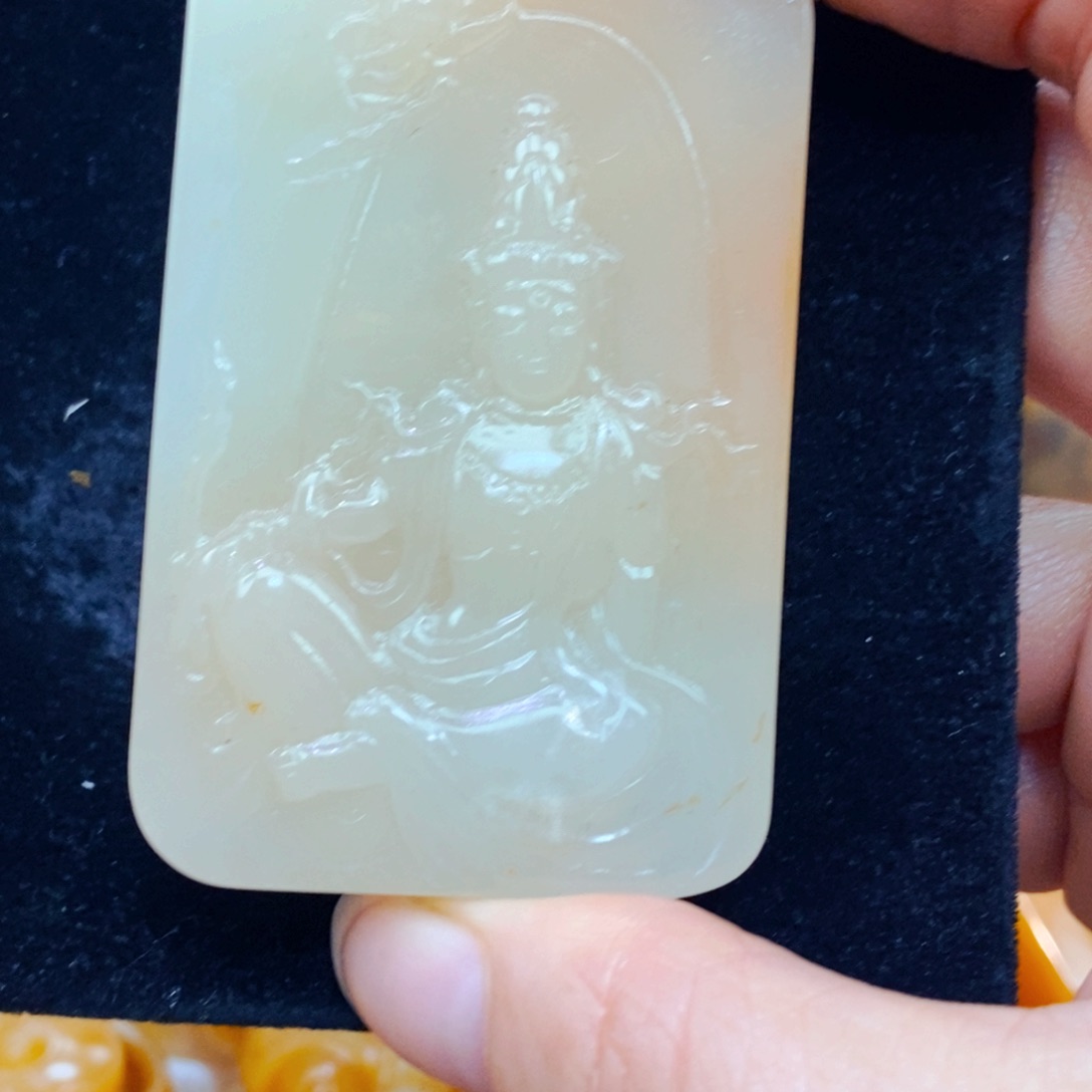 未镶嵌石英质玉（黄龙玉）吊坠(不含链)