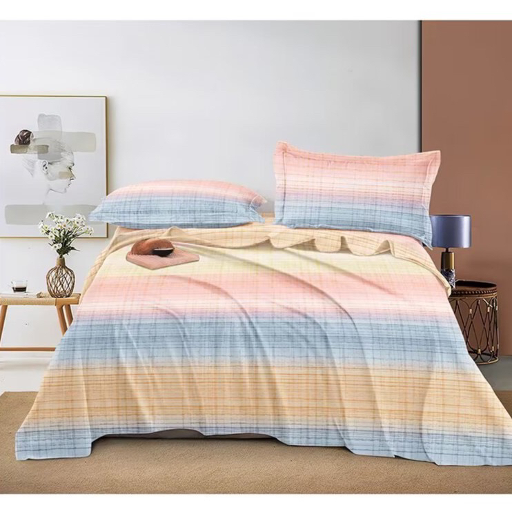 【三件套重磅斜纹】高克重100%竹纤维软凉席