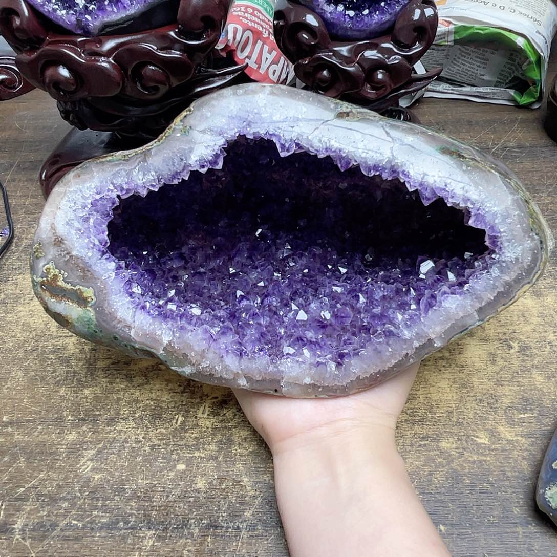 未镶嵌紫晶大型摆件（非配饰）扮*