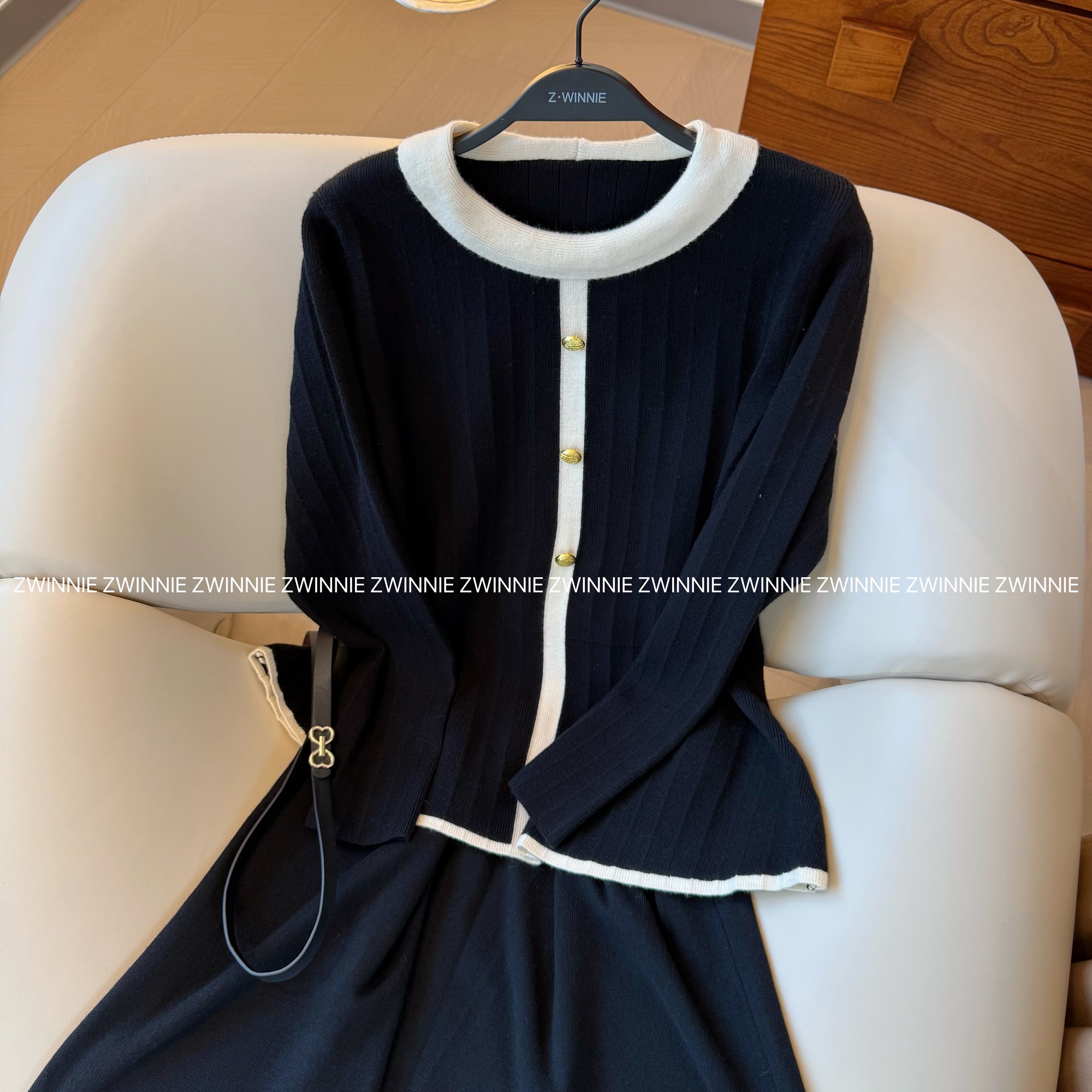 Zwinnie/詹维尼【赫本套装】气质韩版秋冬套装 XH-WYC202503