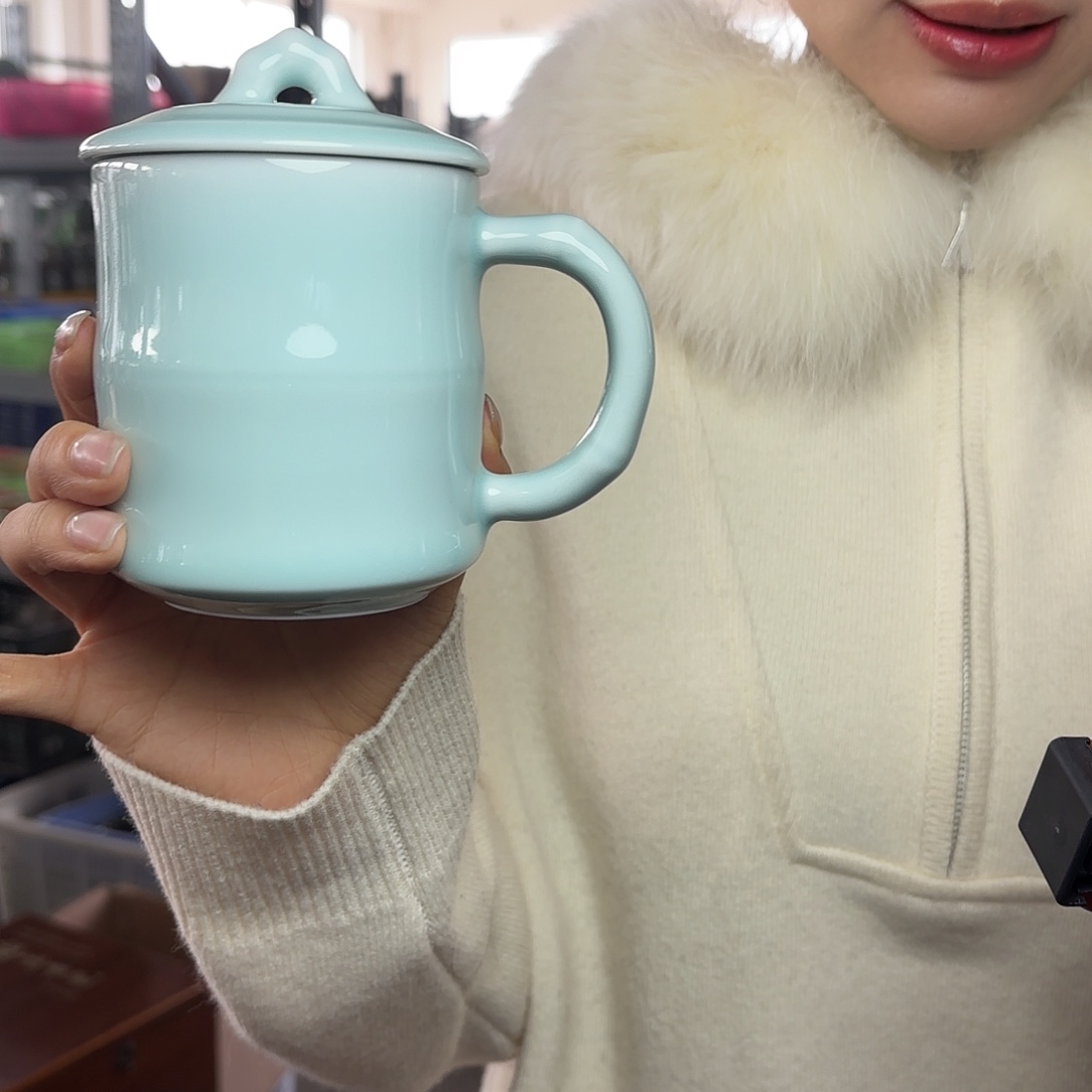 龙泉云间青瓷小米茶器