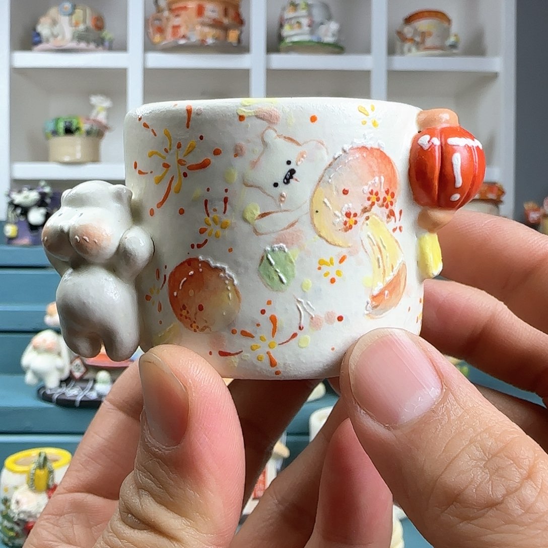 红陶多肉花盆：口径4.7 外高4.5