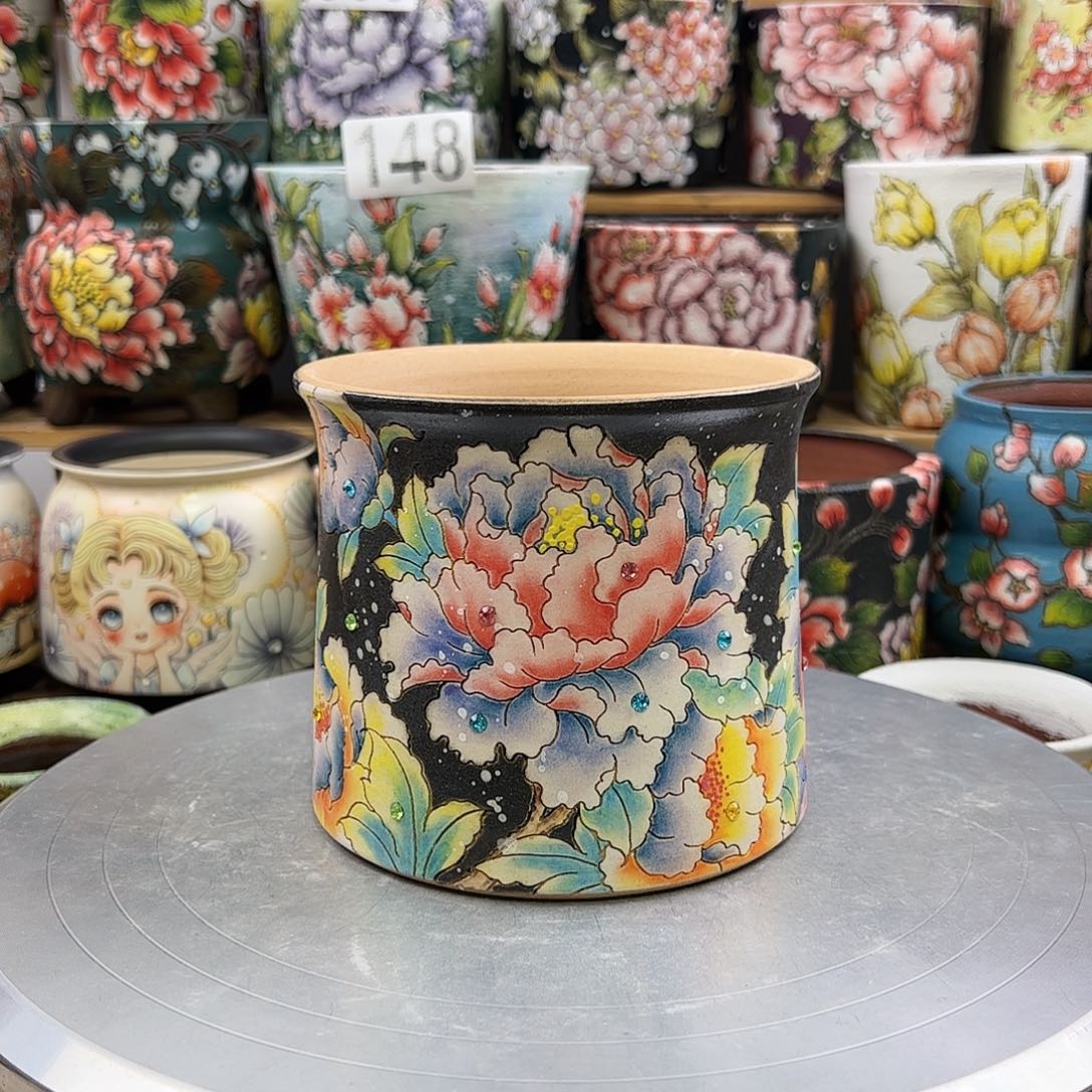 景德镇陶瓷花盆景德镇陶瓷花盆