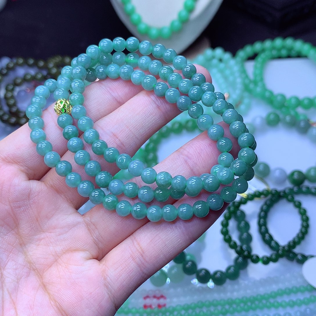 翡翠毛衣链未镶嵌5.7