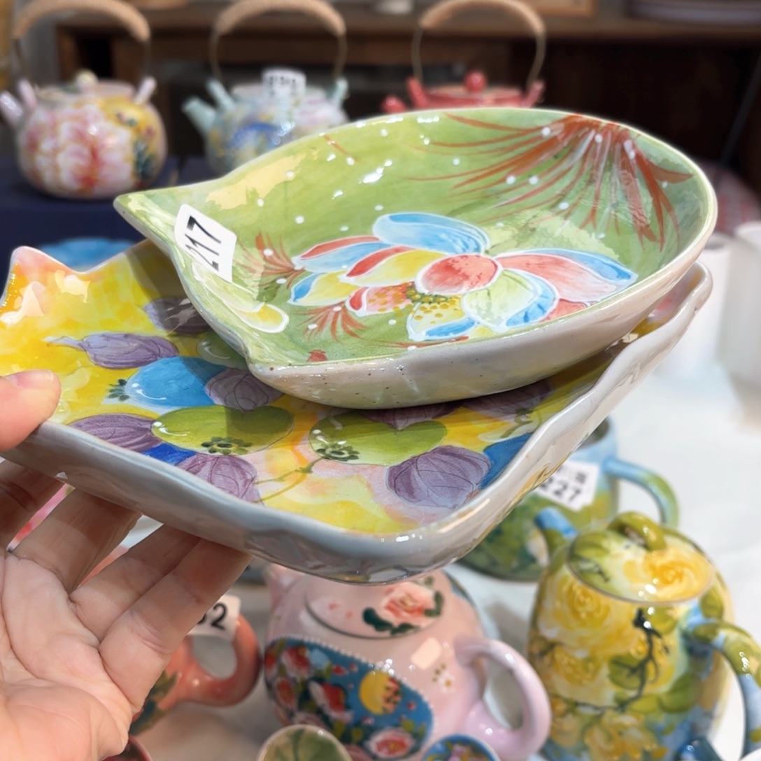 h****景德镇手绘高温釉下彩陶瓷茶具