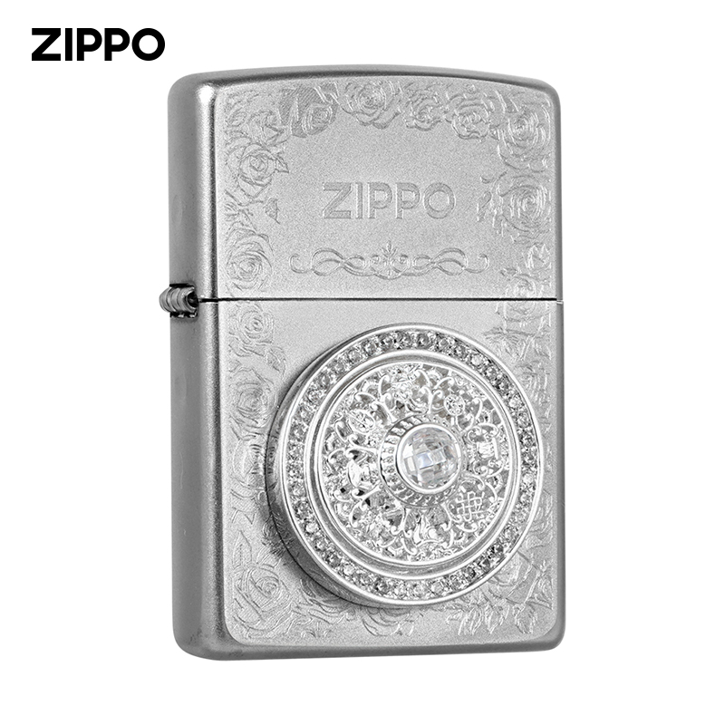 zippo打火机【热恋心动玫瑰罗盘】贴章圣诞礼物送礼正版时尚DYJ1