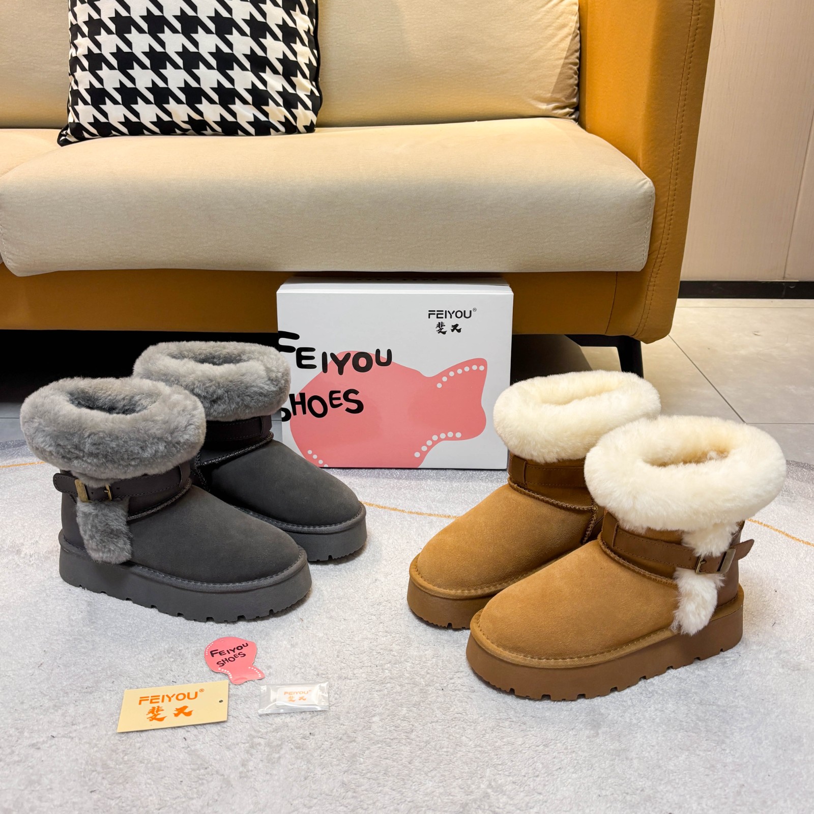 【小侯专属】F251822新款女款时尚雪地靴百搭经典款