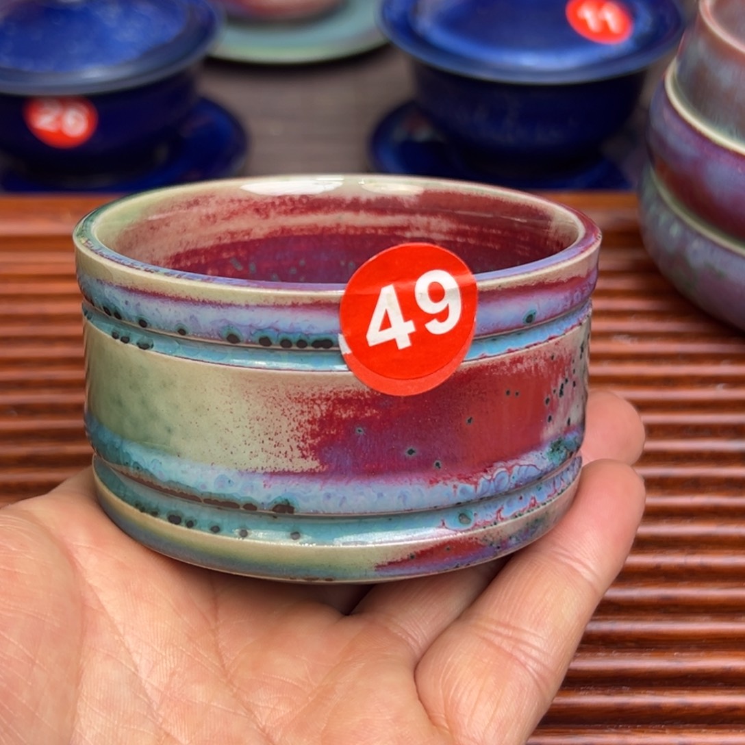 手工制作钧窑茶器