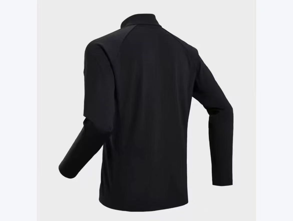 ZJ 25冬季新款9606长袖全无痕透气立领保暖简约百搭卫衣-5