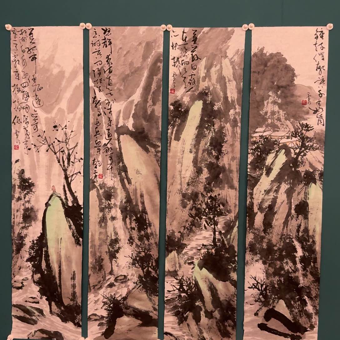 国画雷公老师作画画作