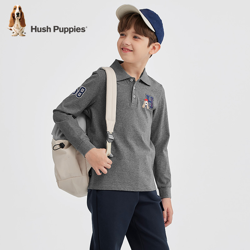 【POLO衫】暇步士童装秋季新款经典学院风polo衫T恤