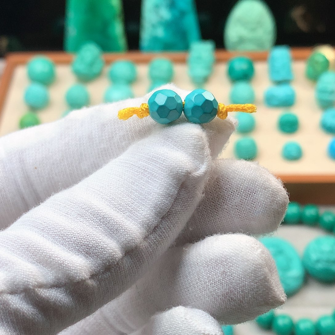 湖北原矿7mm无相珠一对