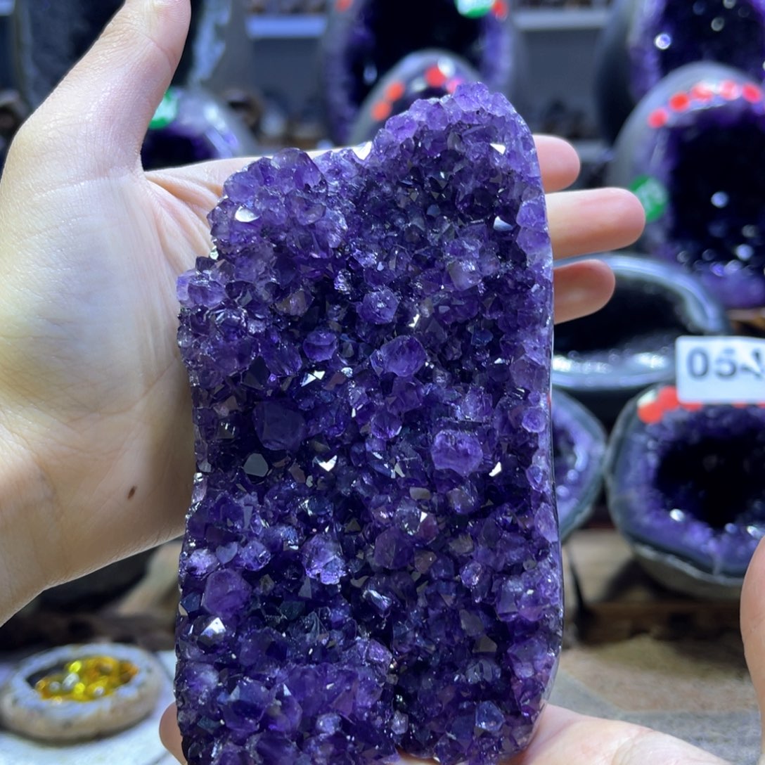 紫晶摆件未镶嵌紫水晶