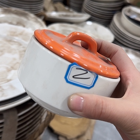 瓷片国营厂盖子漏釉