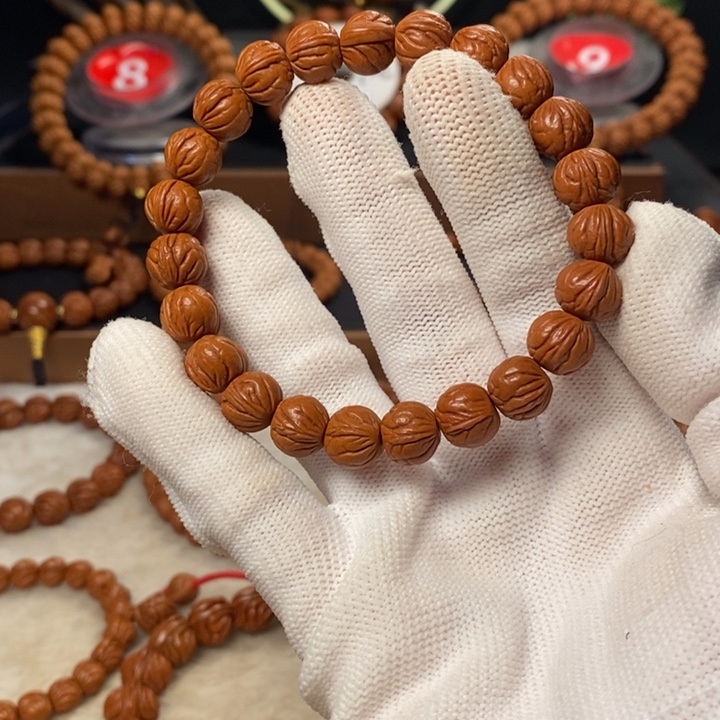 桃核吊坠王*亮秦岭龙纹