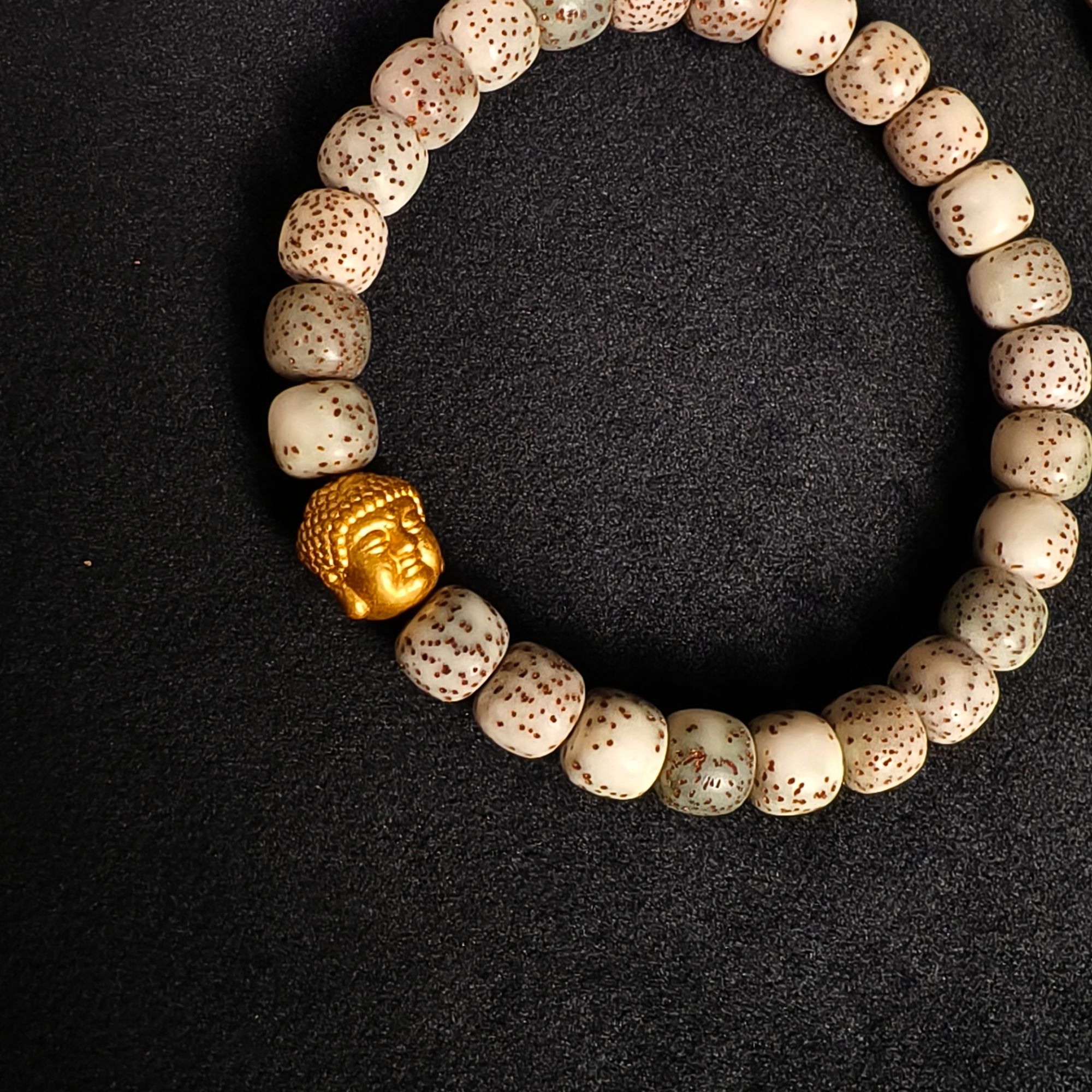 星月菩提7*8设计款s925银镀金单圈