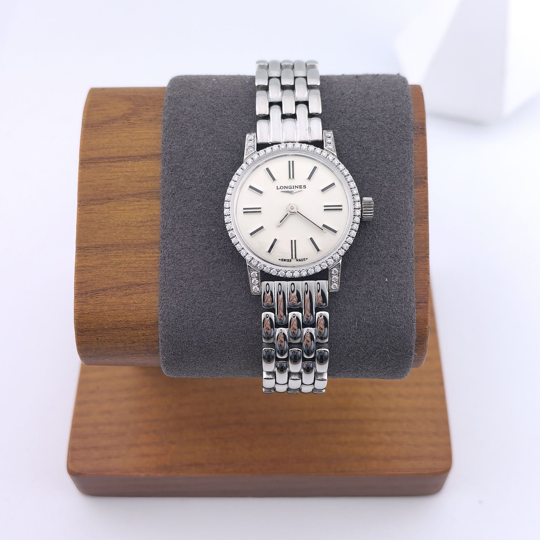 95新 Longines/浪琴 中古浪琴女表/手动机械/表经24mm/02047