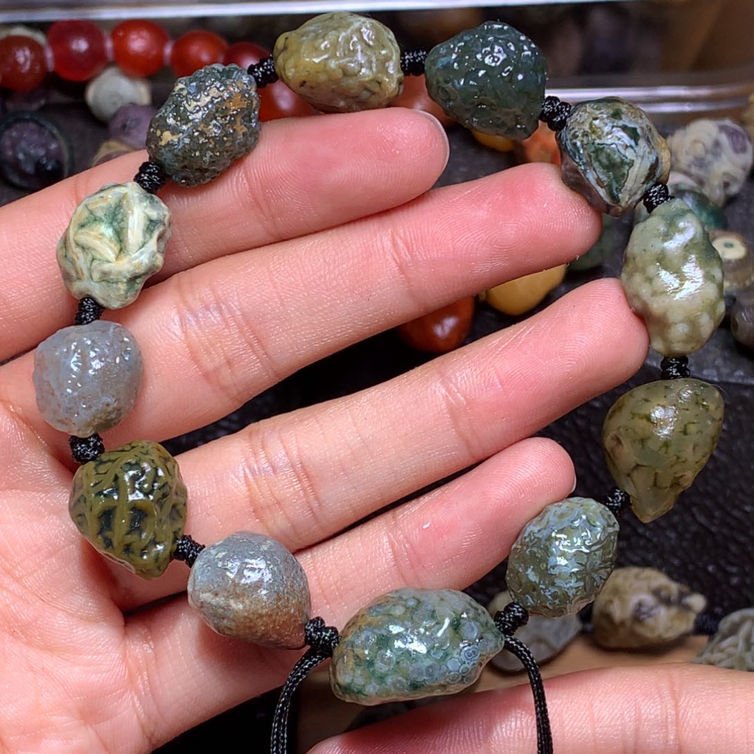 未镶嵌玛瑙/玉髓珠宝半成品