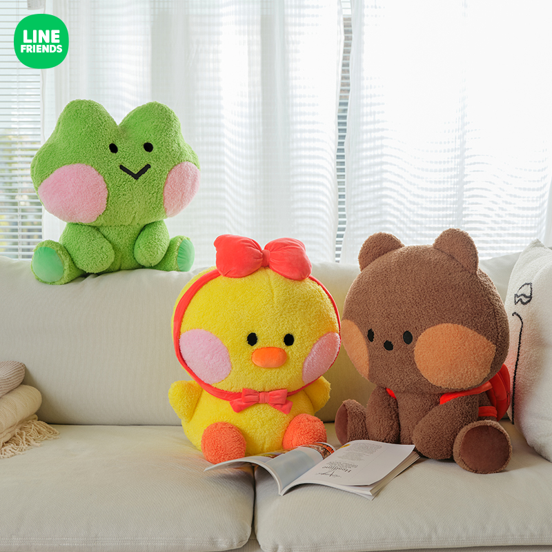 LINE FRIENDS连我朋友minini坐姿抱抱大娃45CM玩偶