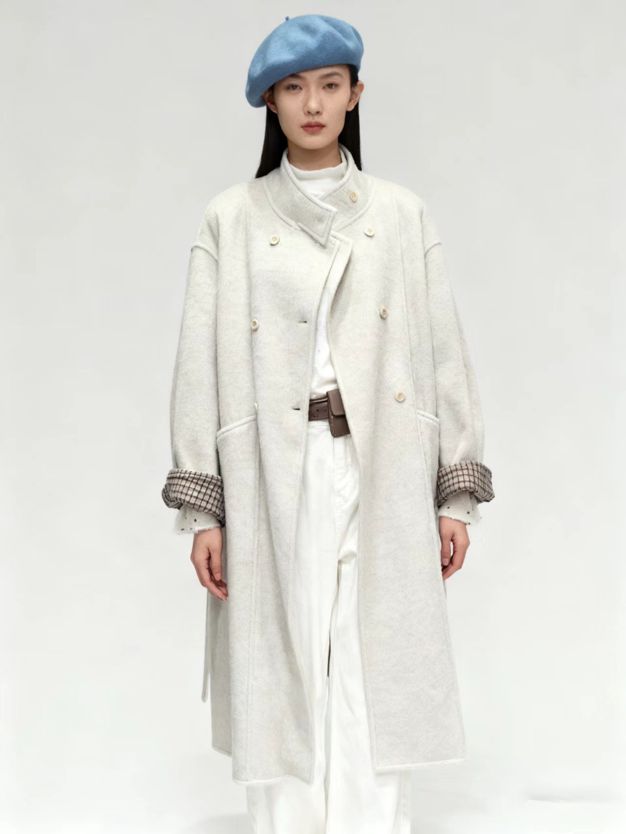 【瑶瑶专属】5339【衣长110】摩登都市长款大衣长款呢大衣毛呢外套女