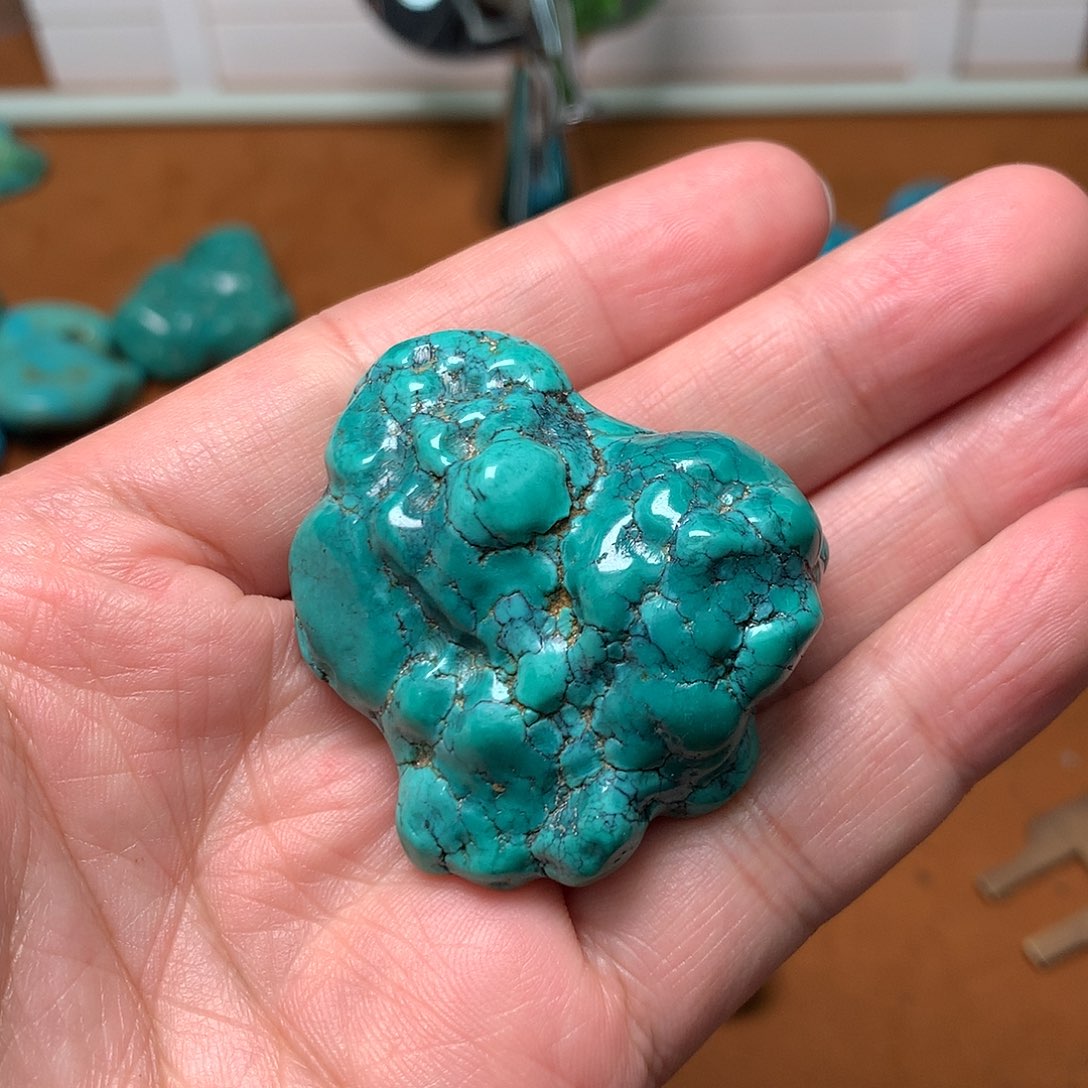 绿松石珠宝奇石未镶嵌