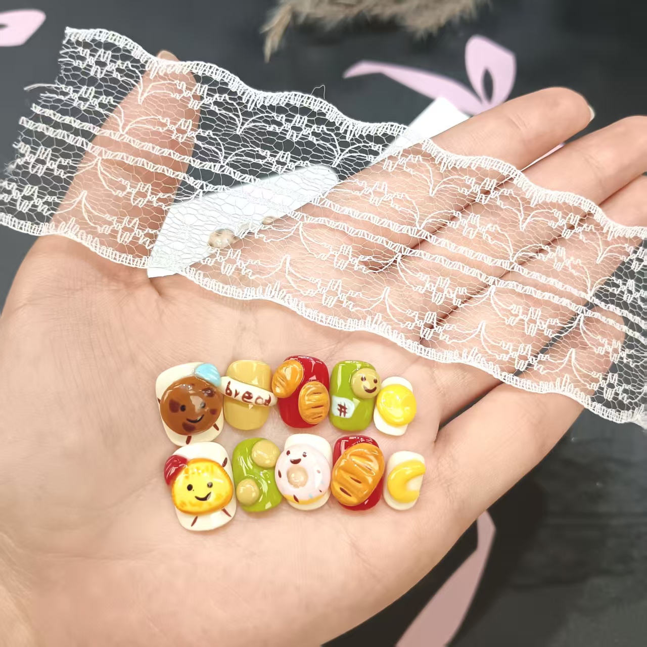 猫眼手绘纯手工穿戴甲