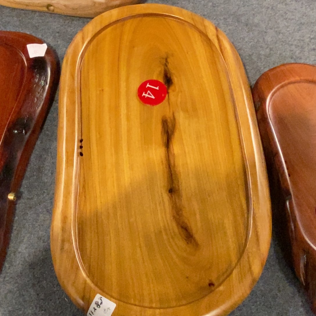 人***过香樟木自然随形茶盘