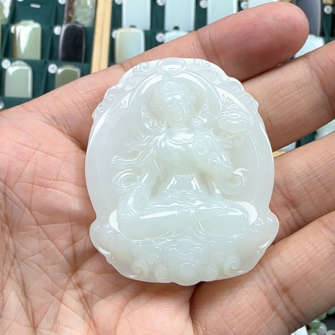 和田玉未镶嵌挂件