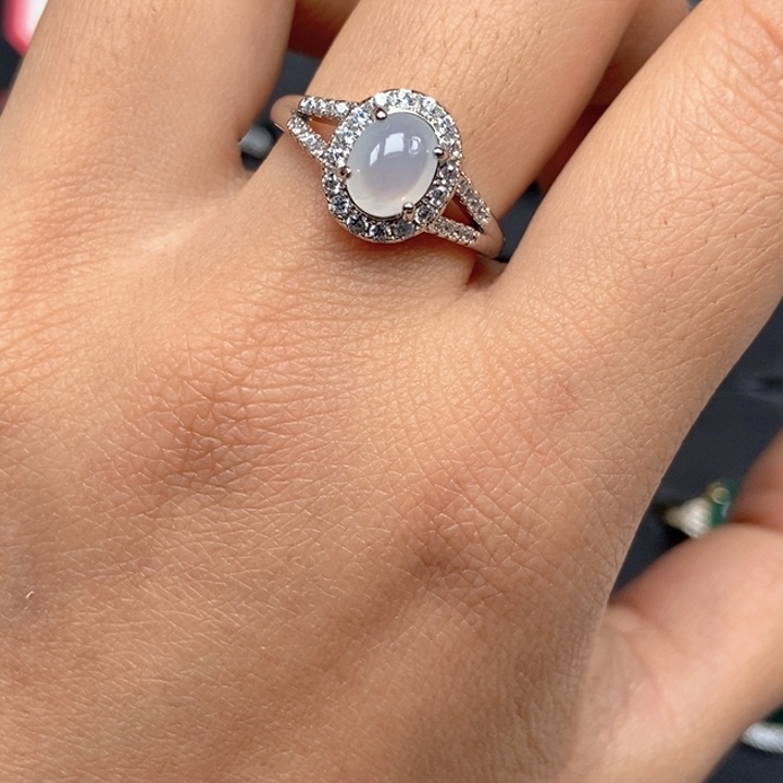 翡翠未镶嵌戒指戒指