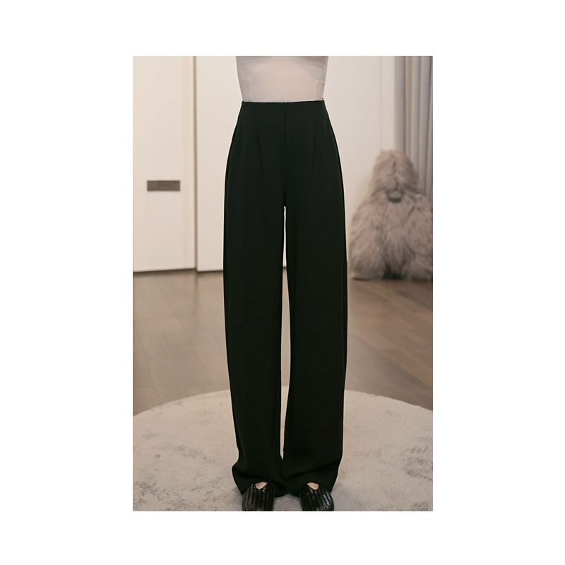 『三醋酸.镰刀裤』女士高档夏季新款清爽长裤显廋气质休闲裤GD2091