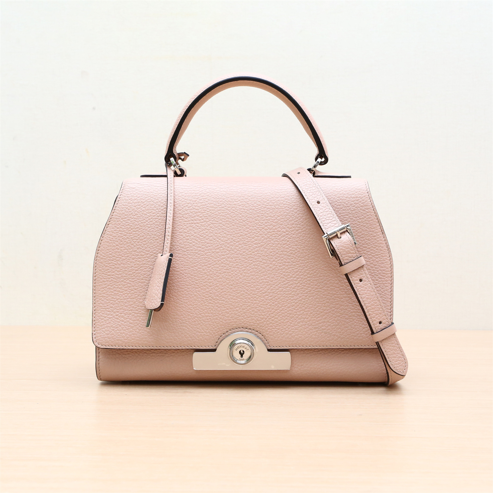 95新 MOYNAT/摩奈 小花攀攀Rejane Petite 26 粉色 皮革C包