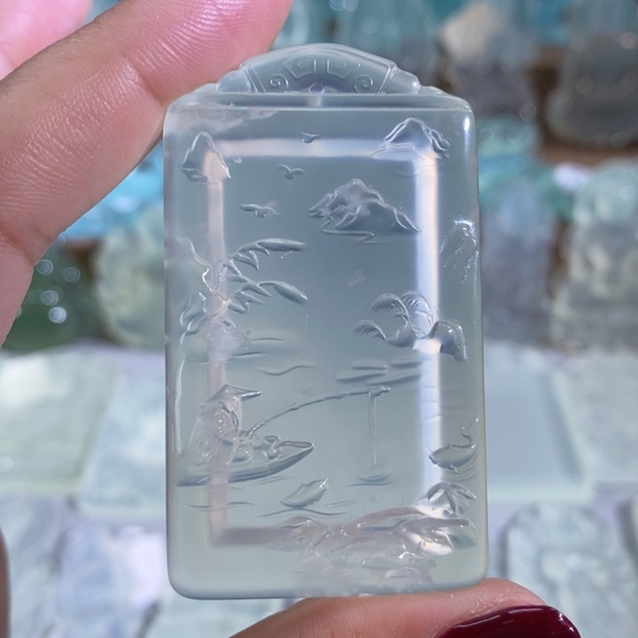 岫玉吊坠未镶嵌吊坠