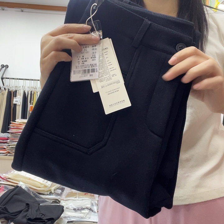 高品质加绒直筒裤8844 28