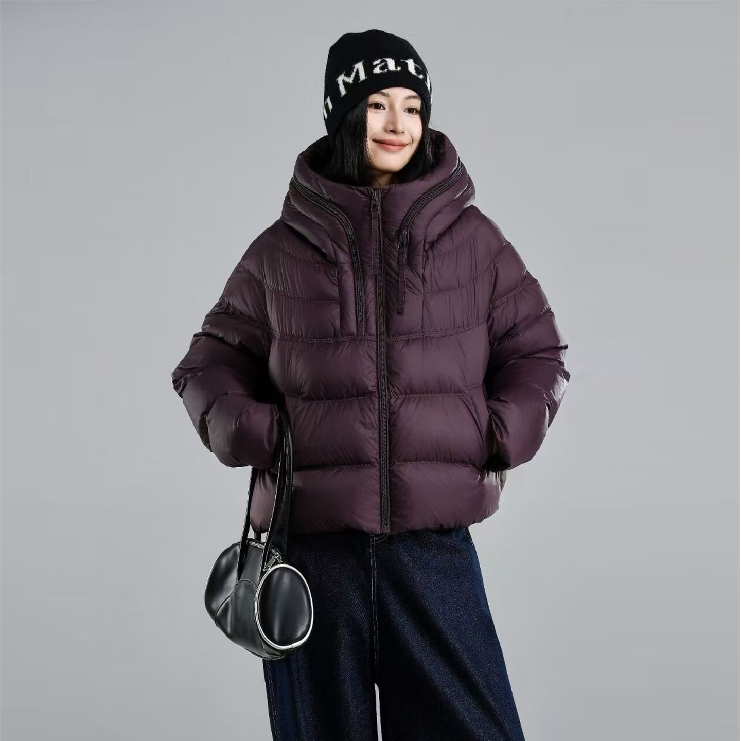 2025年冬季新款棉服女韩版百搭宽松保暖短款棉衣连帽加厚棉袄外套