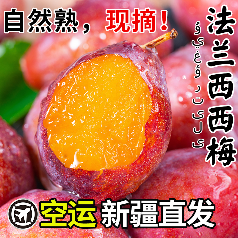 【新疆直发】正宗新疆法兰西西梅新鲜水果产地直发鲜果应当季酸甜
