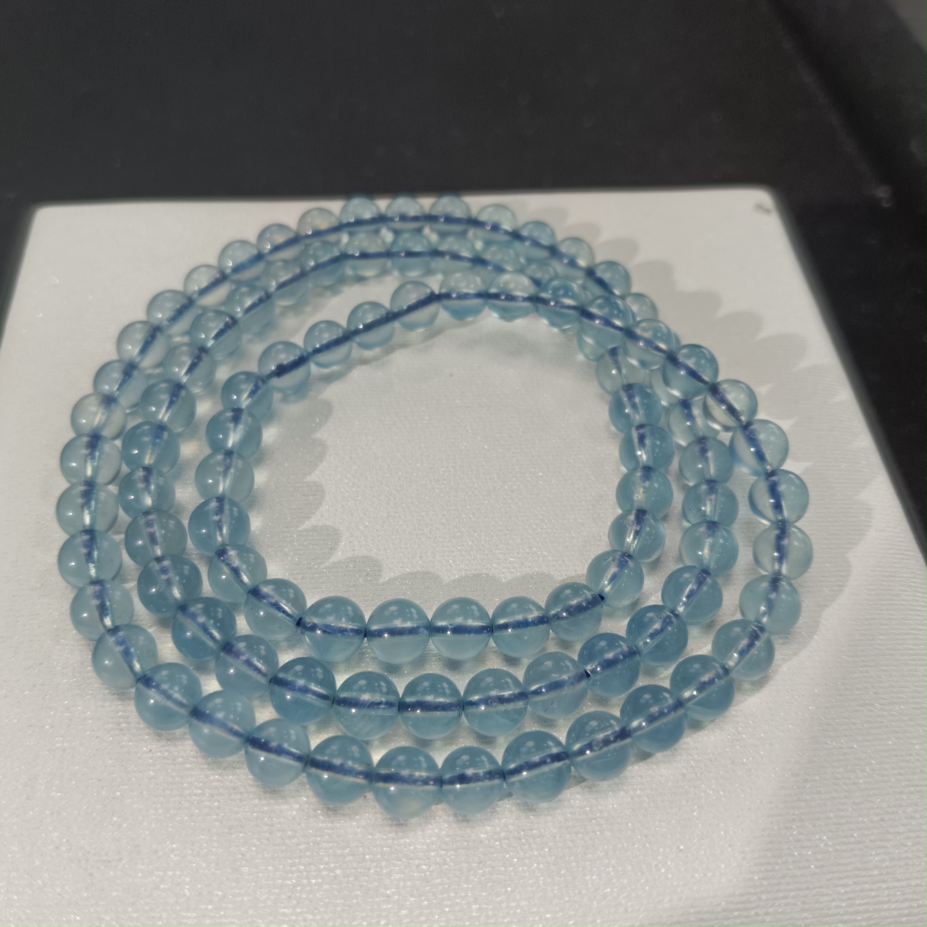 培育海蓝宝石海蓝宝三圈手链约5mm 多样性发一件 2255JSY