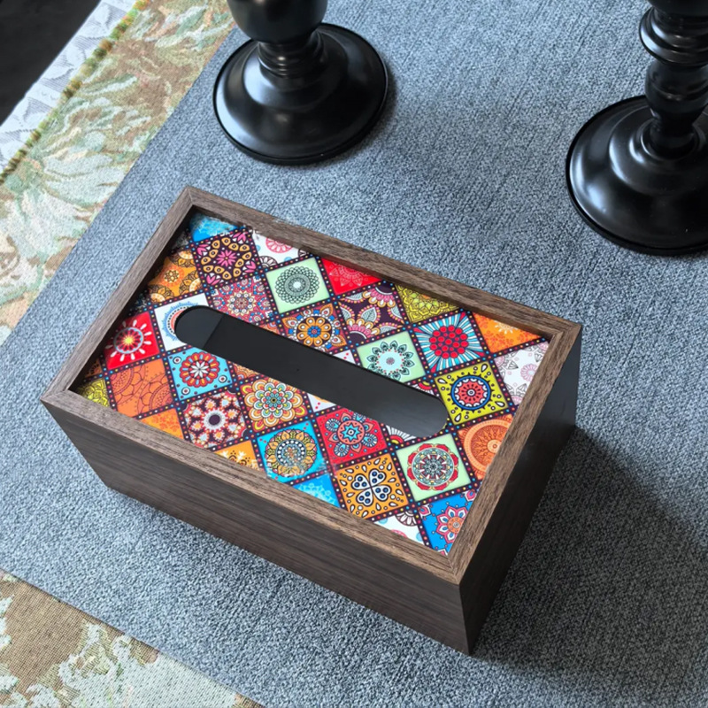木质轻奢纸巾盒家用客厅茶几高级纸盒高档酒店桌面收纳盒餐厅中式