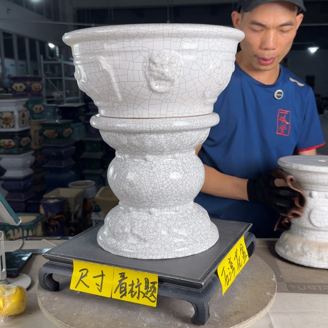 一风堂石湾花盆  内24*13