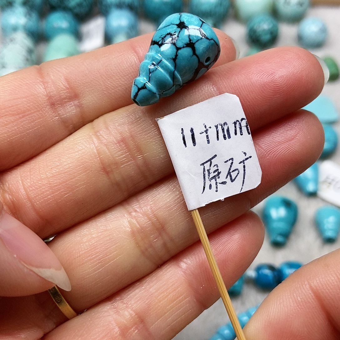 未镶嵌绿松石珠宝半成品