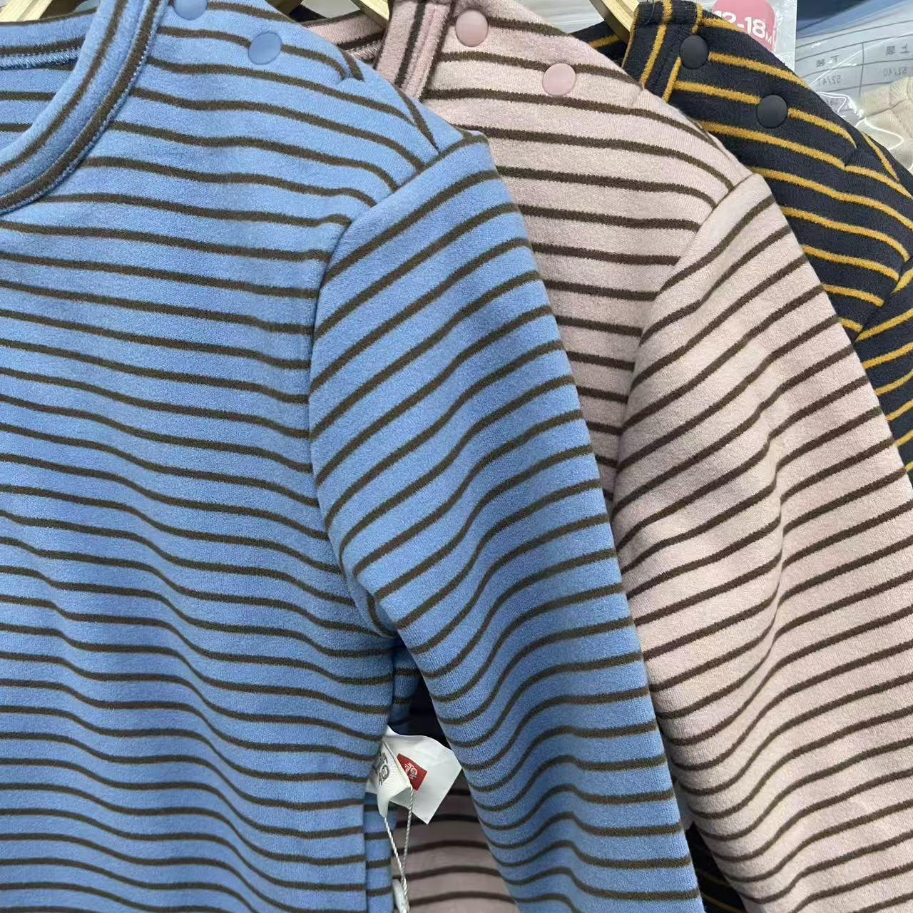 针织套头中国风保暖宝宝极简风A类秋衣裤德绒打底儿童