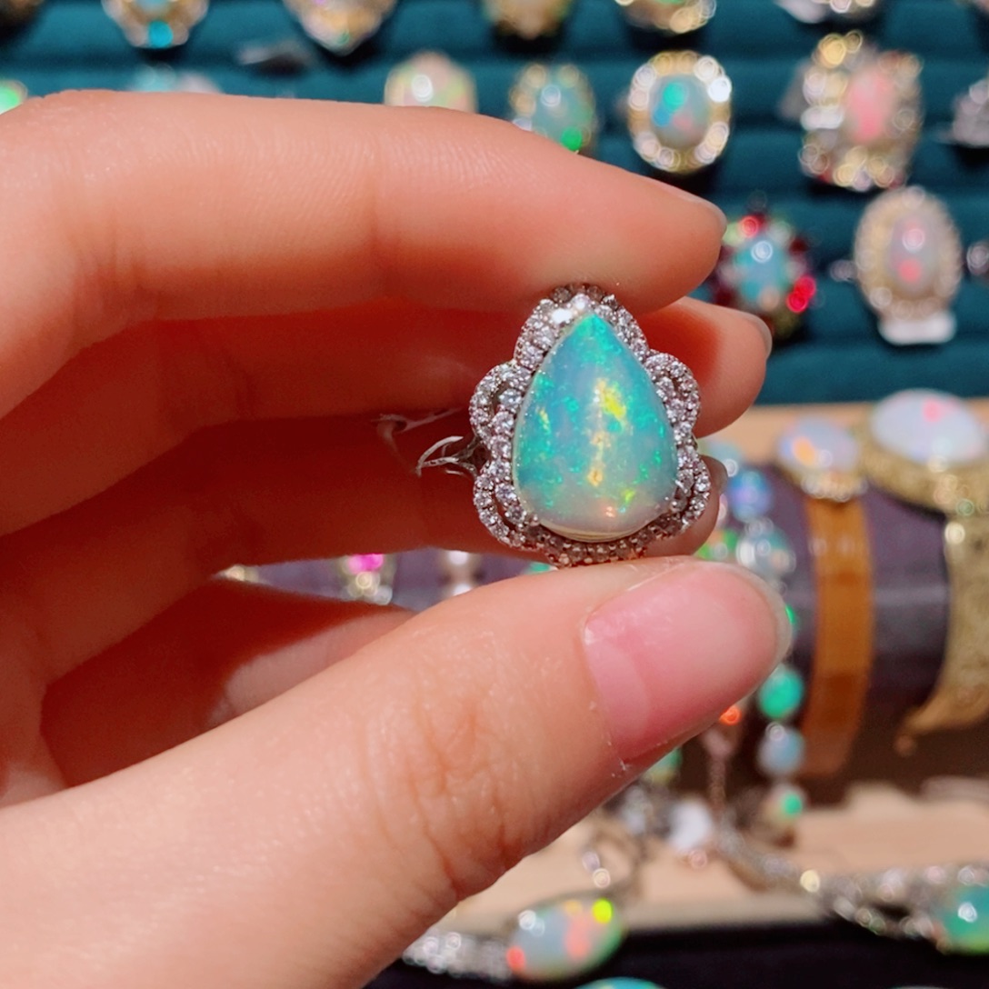 欧泊欧泊戒指银S925镶嵌