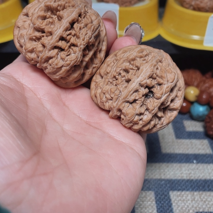 文玩核桃把件快***人粗筋44