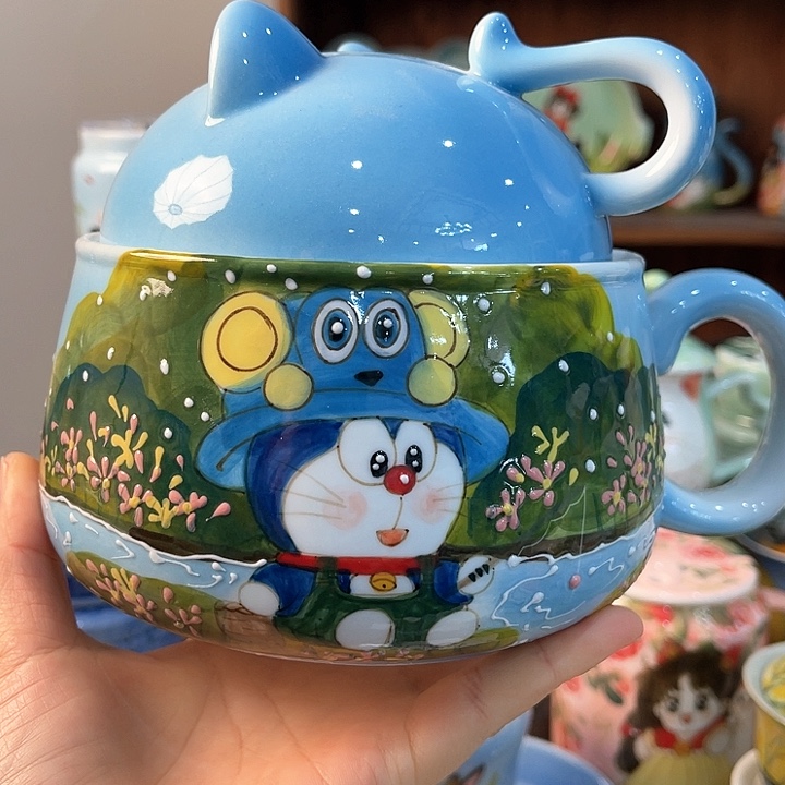 陶景德镇釉下手绘陶瓷 